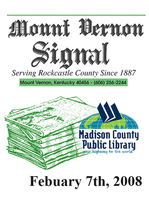cover image of Mount Vernon Signal 02/07/2008